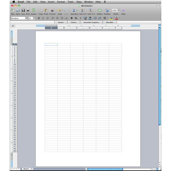 zoom in chart excel for mac